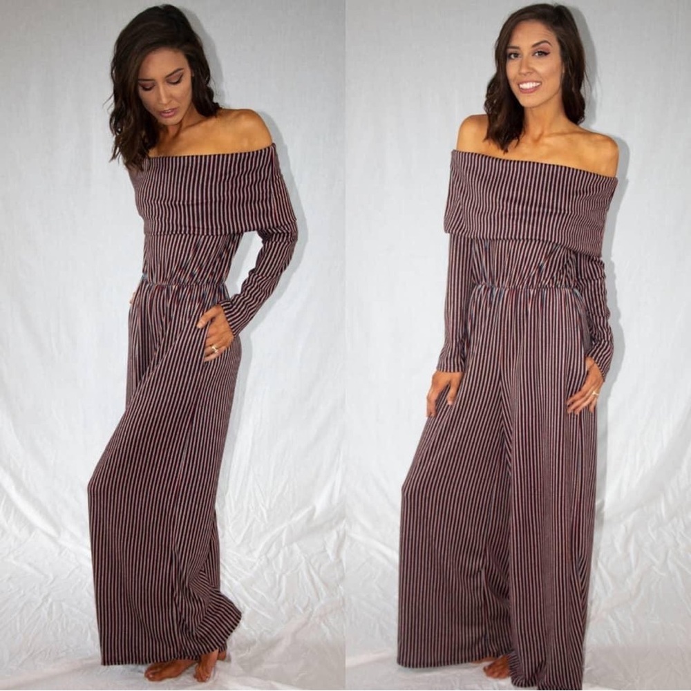 Pinstripe Jumpsuit